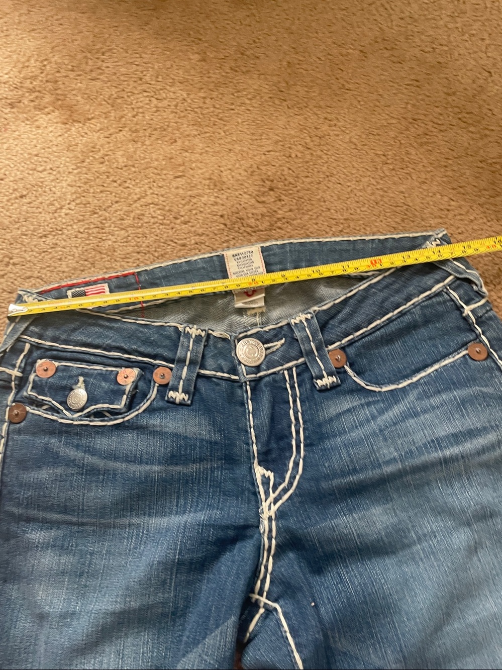 True Religion Women's Blue Bootcut Jeans - Picture 6 of 8